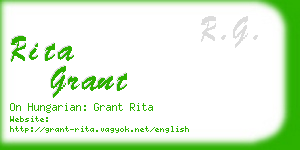 rita grant business card